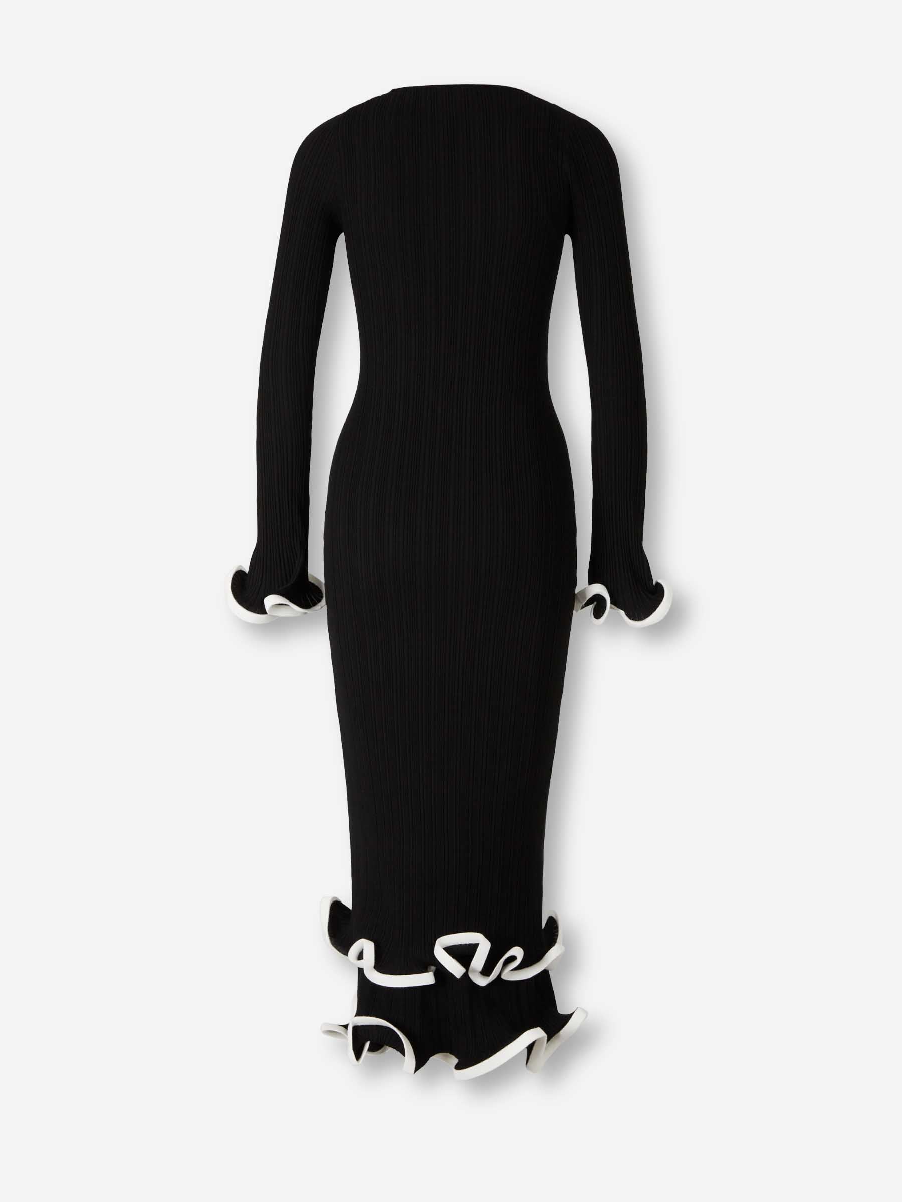 Simkhai Mujer Barcelona Vestido Midi Volantes color Negro sku 721-000713 01 - Foto 2