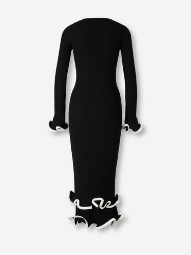 Simkhai Mujer Barcelona Vestido Midi Volantes color Negro sku 721-000713 01 - Foto 2