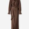 Simkhai Mujer Barcelona Vestido Midi Asimétrico color Marrón sku 721-000715 01 - Foto 1
