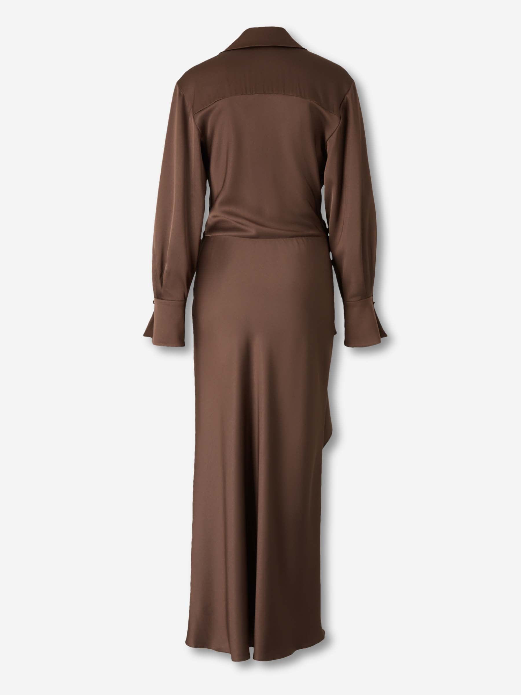 Simkhai Mujer Barcelona Vestido Midi Asimétrico color Marrón sku 721-000715 01 - Foto 2