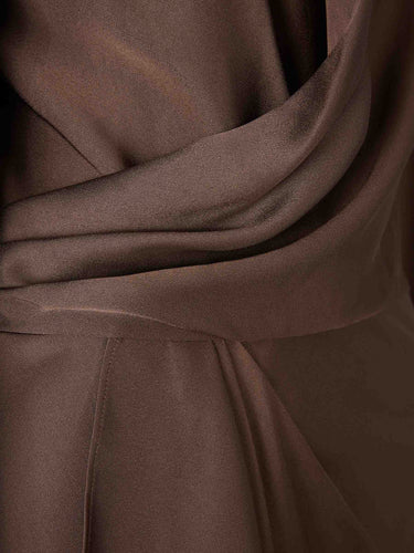 Simkhai Mujer Barcelona Vestido Midi Asimétrico color Marrón sku 721-000715 01 - Foto 4
