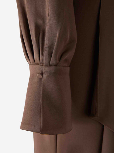Simkhai Mujer Barcelona Vestido Midi Asimétrico color Marrón sku 721-000715 01 - Foto 5