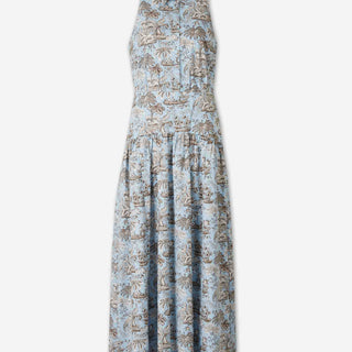 Staud Mujer Barcelona Vestido Midi Romy color Azul Celeste sku 721-000716 01 - Foto 1