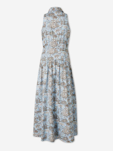 Staud Mujer Barcelona Vestido Midi Romy color Azul Celeste sku 721-000716 01 - Foto 2