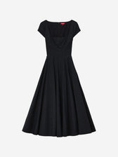 Staud Mujer Barcelona Vestido Midi Algodón color Negro sku 721-000719 01 - Foto 1