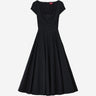 Staud Mujer Barcelona Vestido Midi Algodón color Negro sku 721-000719 01 - Foto 1