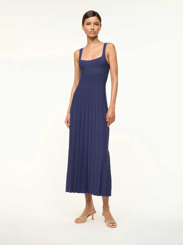 Staud Mujer Barcelona Vestido Midi Punto color Azul Marino sku 721-000720 01 - Foto 2