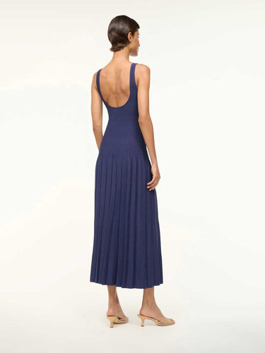 Staud Mujer Barcelona Vestido Midi Punto color Azul Marino sku 721-000720 01 - Foto 3