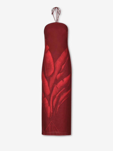 Andres Otalora Mujer Barcelona Vestido Maxi Costera color Burdeos sku 721-000723 01 - Foto 1