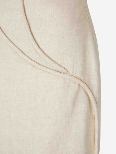 Andres Otalora Mujer Barcelona Vestido Midi Florecer color Marfil sku 721-000724 01 - Foto 4