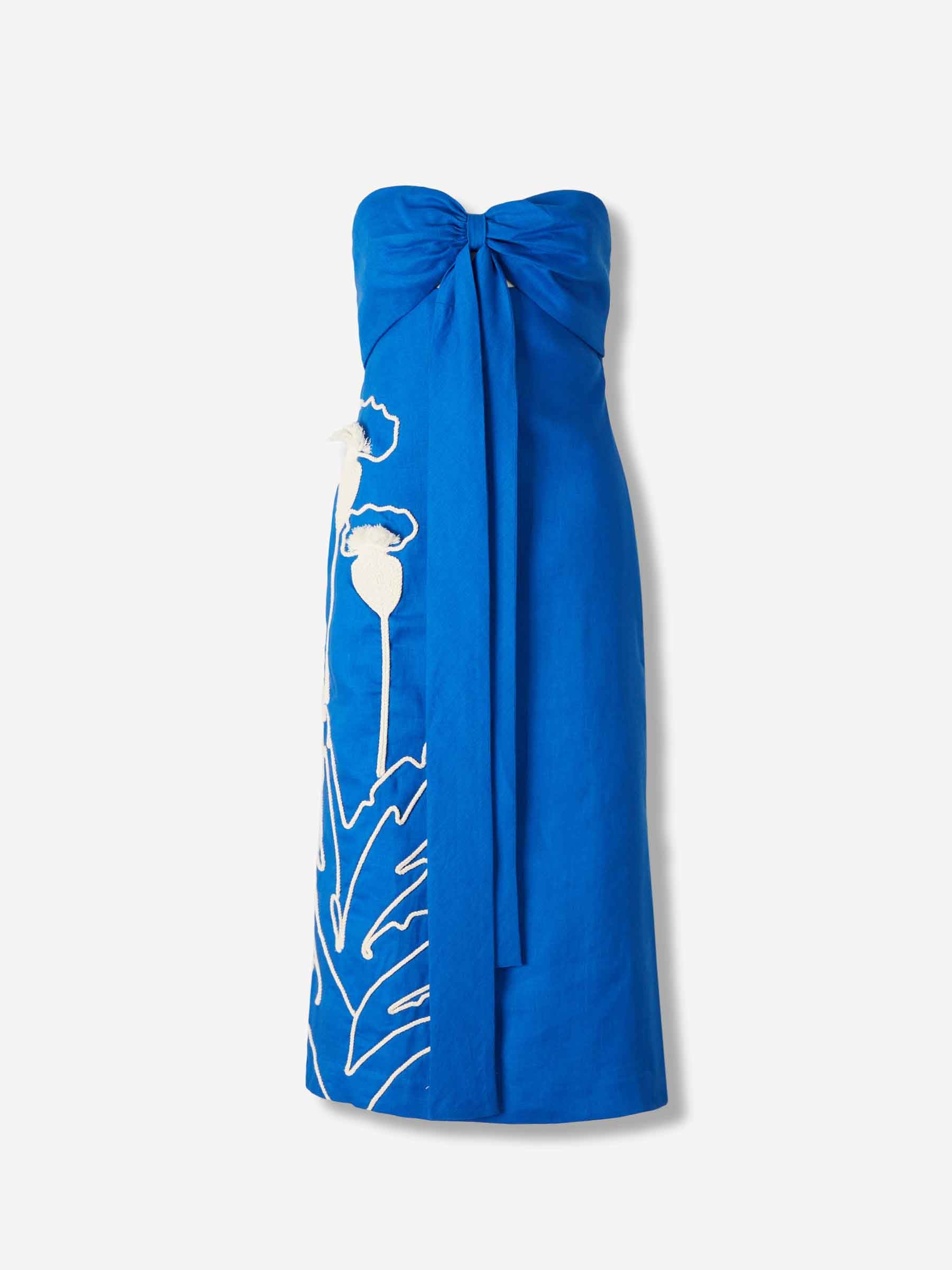 Andres Otalora Mujer Barcelona Vestido Midi Inoportuna color Azul sku 721-000727 01 - Foto 1