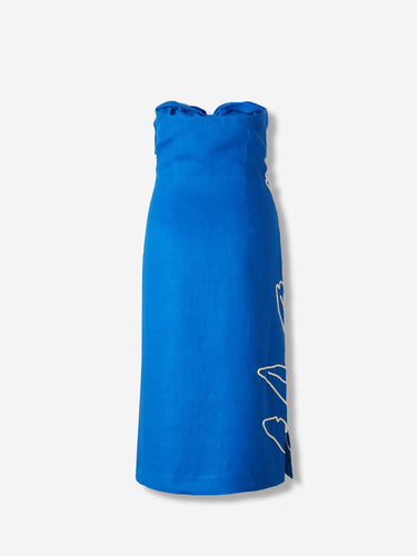 Andres Otalora Mujer Barcelona Vestido Midi Inoportuna color Azul sku 721-000727 01 - Foto 2