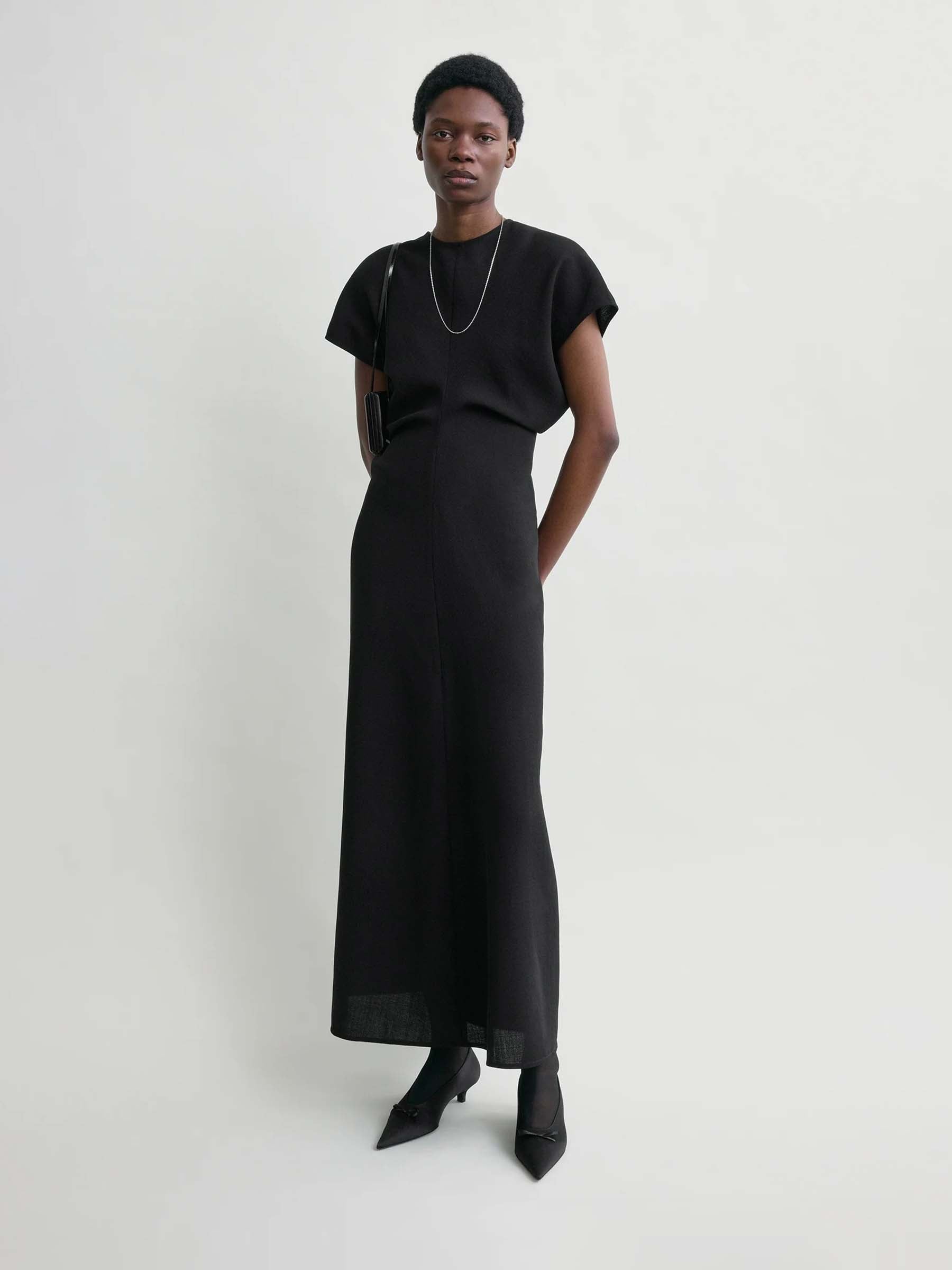 TOTEME Mujer Barcelona Vestido Maxi Lana color Negro sku 721-000729 01 - Foto 2