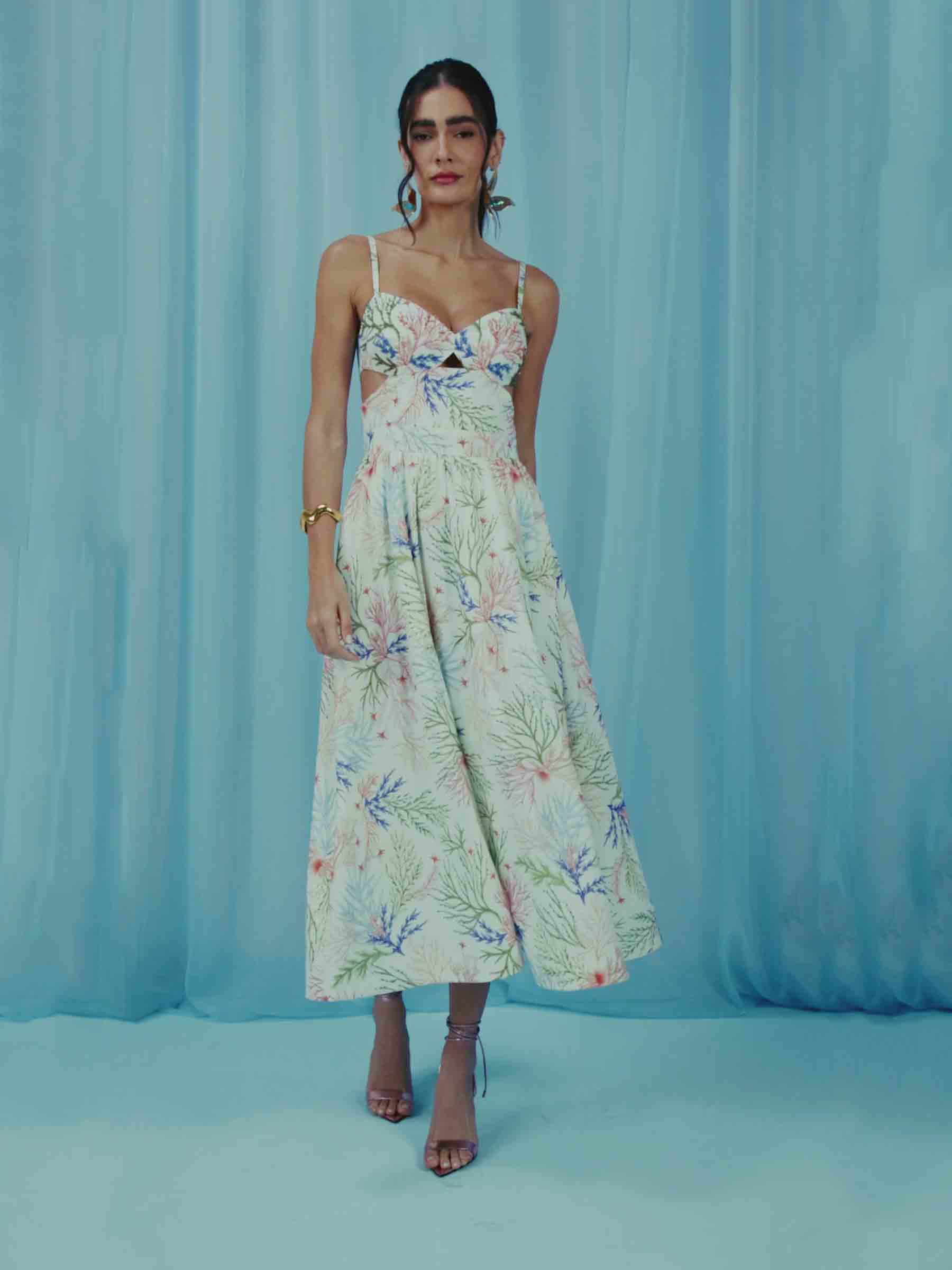 PatBo Mujer Barcelona Vestido Midi Flutter color Multicolor sku 721-000732 01 - Foto 2