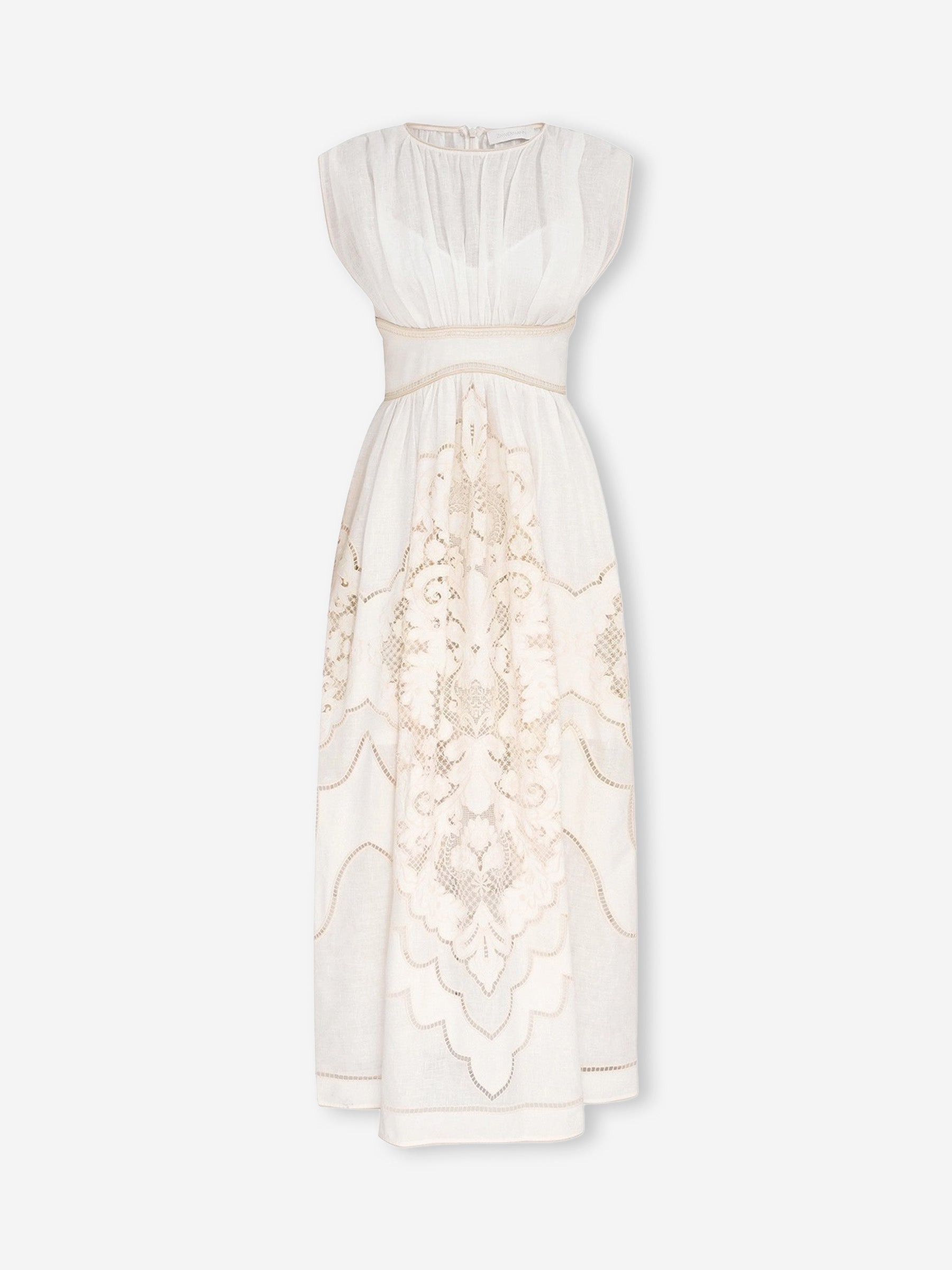 Zimmermann Mujer Barcelona Vestido Midi Daylight color Crema sku 721-000733 01 - Foto 1