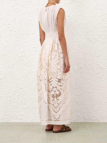 Zimmermann Mujer Barcelona Vestido Midi Daylight color Crema sku 721-000733 01 - Foto 3