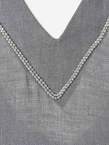 Peserico Mujer Barcelona Vestido Maxi Lino color Gris sku 721-000735 01 - Foto 5
