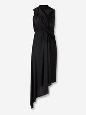 Balenciaga Mujer Barcelona Vestido Midi Drapeado color Negro sku 721-000737 01 - Foto 1