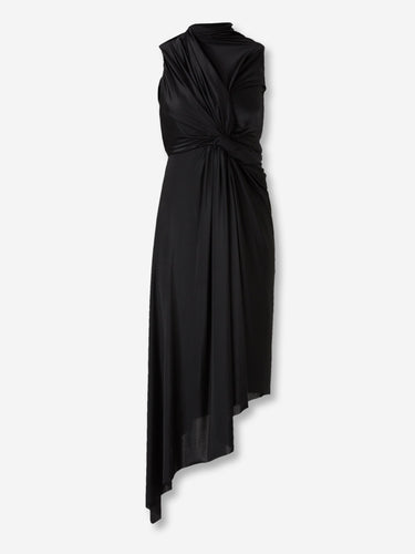 Balenciaga Mujer Barcelona Vestido Midi Drapeado color Negro sku 721-000737 01 - Foto 1