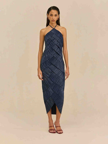 Cult Gaia Mujer Barcelona vestido Midi Patrizia color Azul Marino sku 721-000740 01 - Foto 1