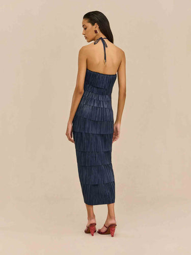 Cult Gaia Mujer Barcelona vestido Midi Patrizia color Azul Marino sku 721-000740 01 - Foto 2