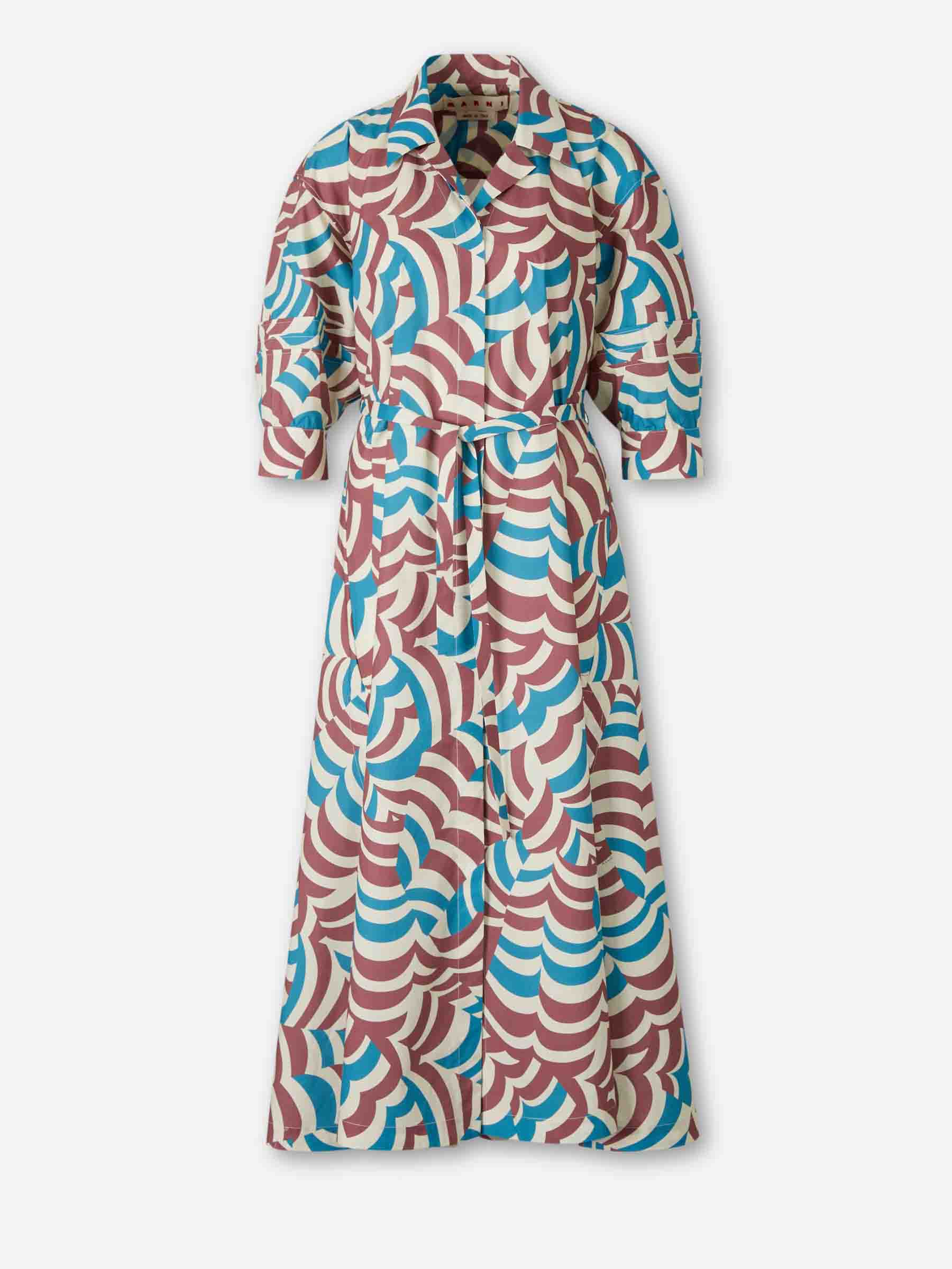 Marni Mujer Barcelona Vestido Midi Camisero color Multicolor sku 721-000743 01 - Foto 1