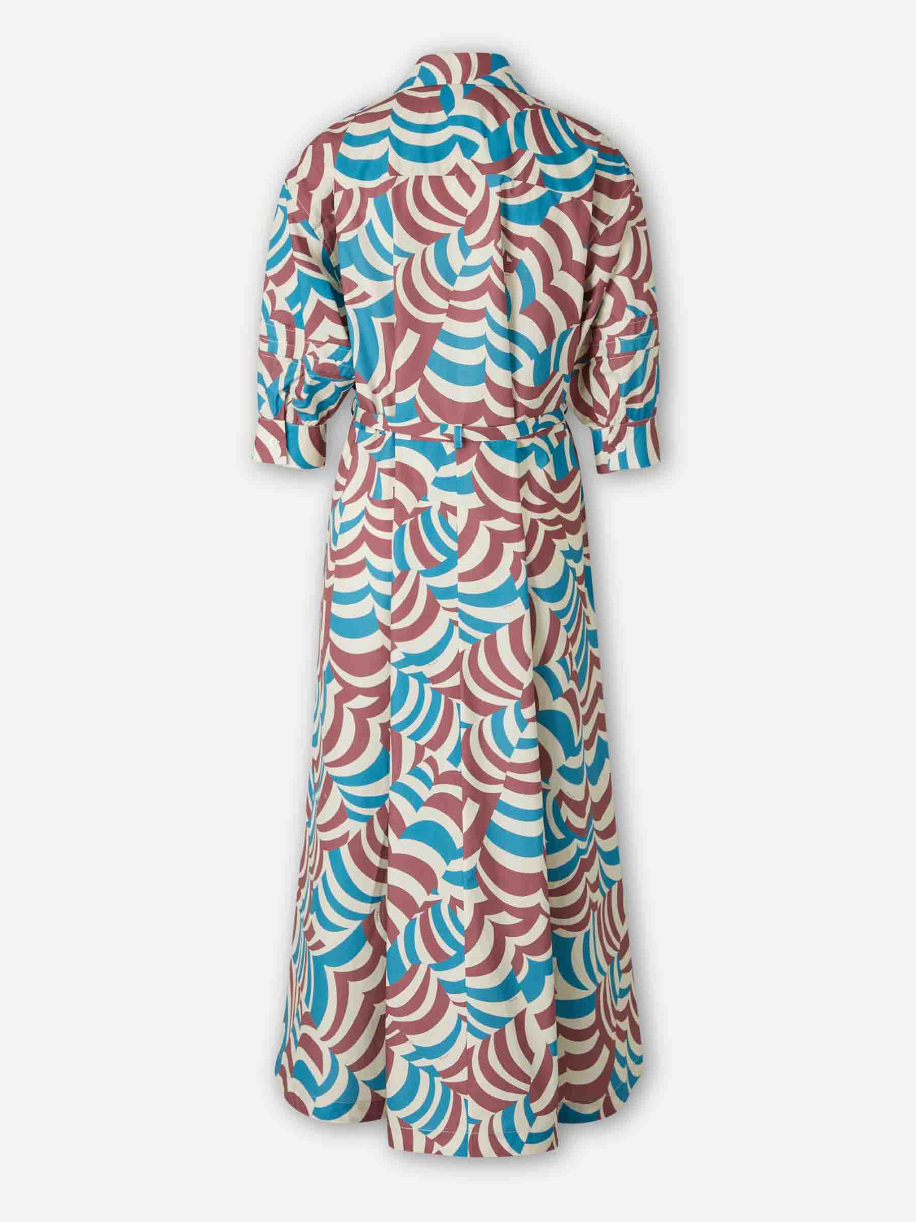 Marni Mujer Barcelona Vestido Midi Camisero color Multicolor sku 721-000743 01 - Foto 2