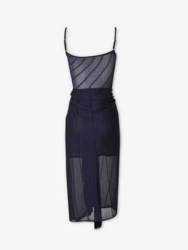 Cult Gaia Mujer Barcelona Vestido Midi Korsa color Azul Noche sku 721-000746 01 - Foto 3