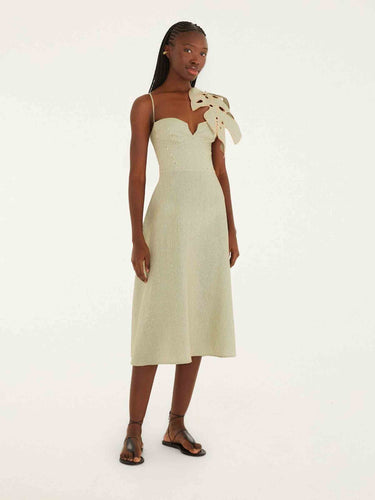 Farm Rio Mujer Barcelona Vestido Mini Lino color Verde sku 721-000749 01 - Foto 1