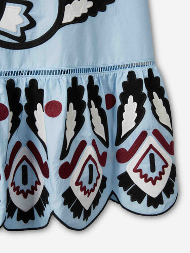 Farm Rio Mujer Barcelona Vestido Maxi Estampado color Azul Celeste sku 721-000751 01 - Foto 4