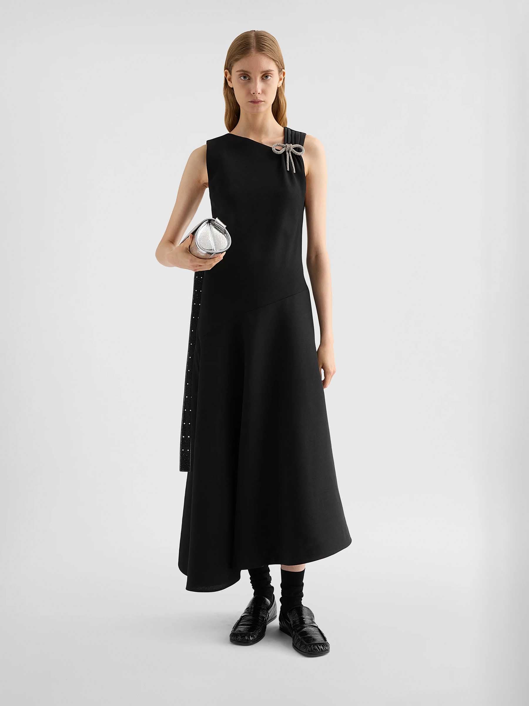 Jil Sander Mujer Barcelona Vestido Midi Envers color Negro sku 721-000752 01 - Foto 2