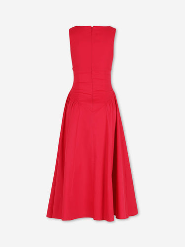 Staud Mujer Barcelona Vestido Gwen color Cereza sku 721-000753 01 - Foto 2