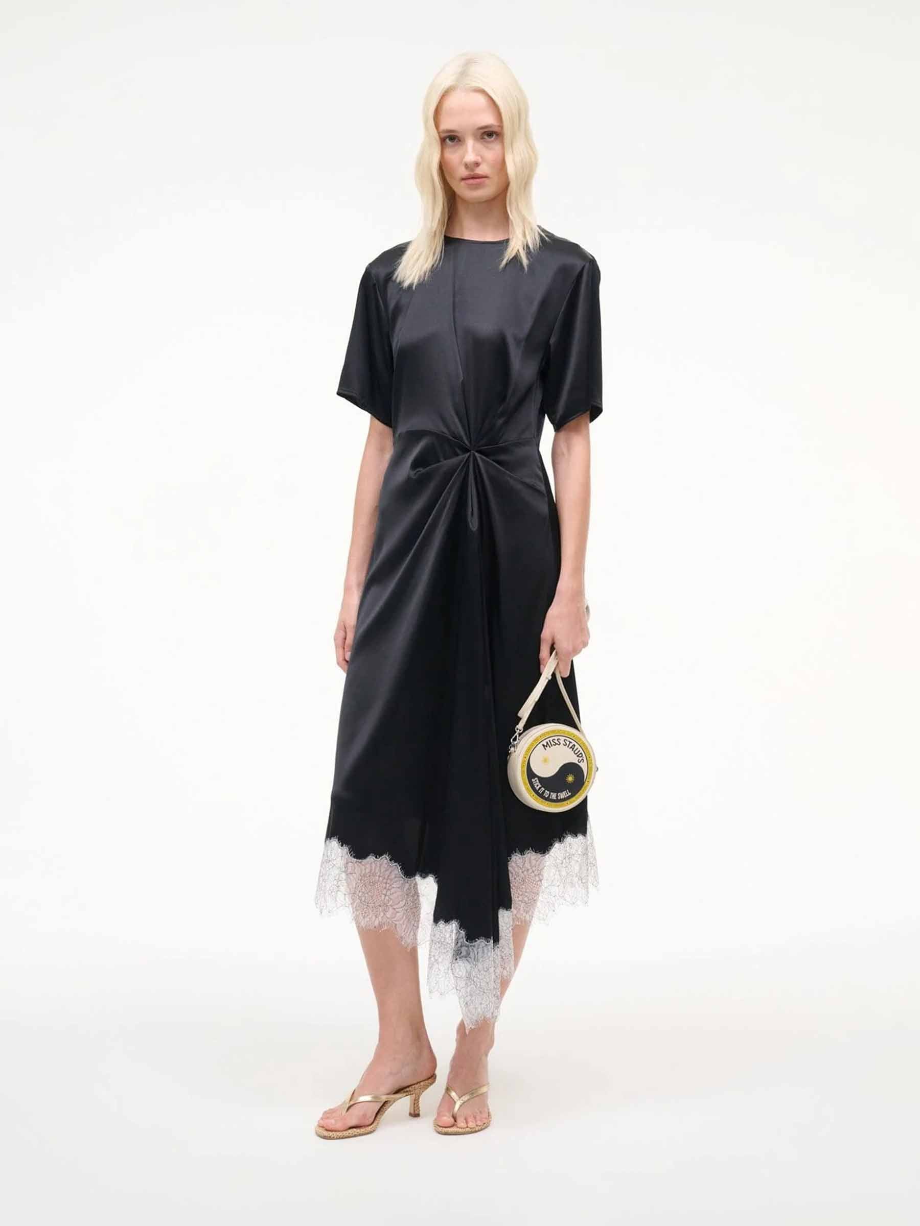 Staud Mujer Barcelona Vestido Midi Sonoma color Negro sku 721-000754 01 - Foto 1