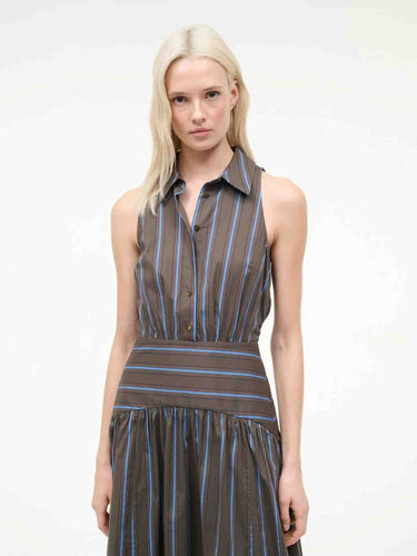 Staud Mujer Barcelona Vestido Midi Romy color Multicolor sku 721-000756 01 - Foto 4