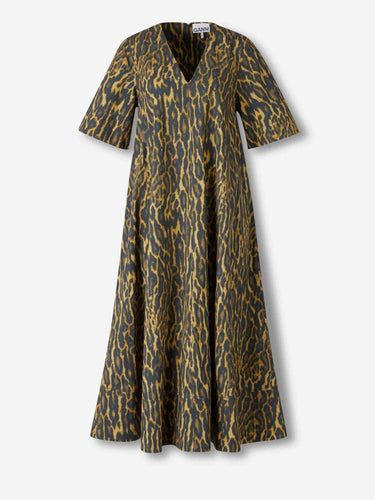 Ganni Mujer Barcelona Vestido Midi Leopardo color Leopardo sku 721-000760 00 - Foto 1