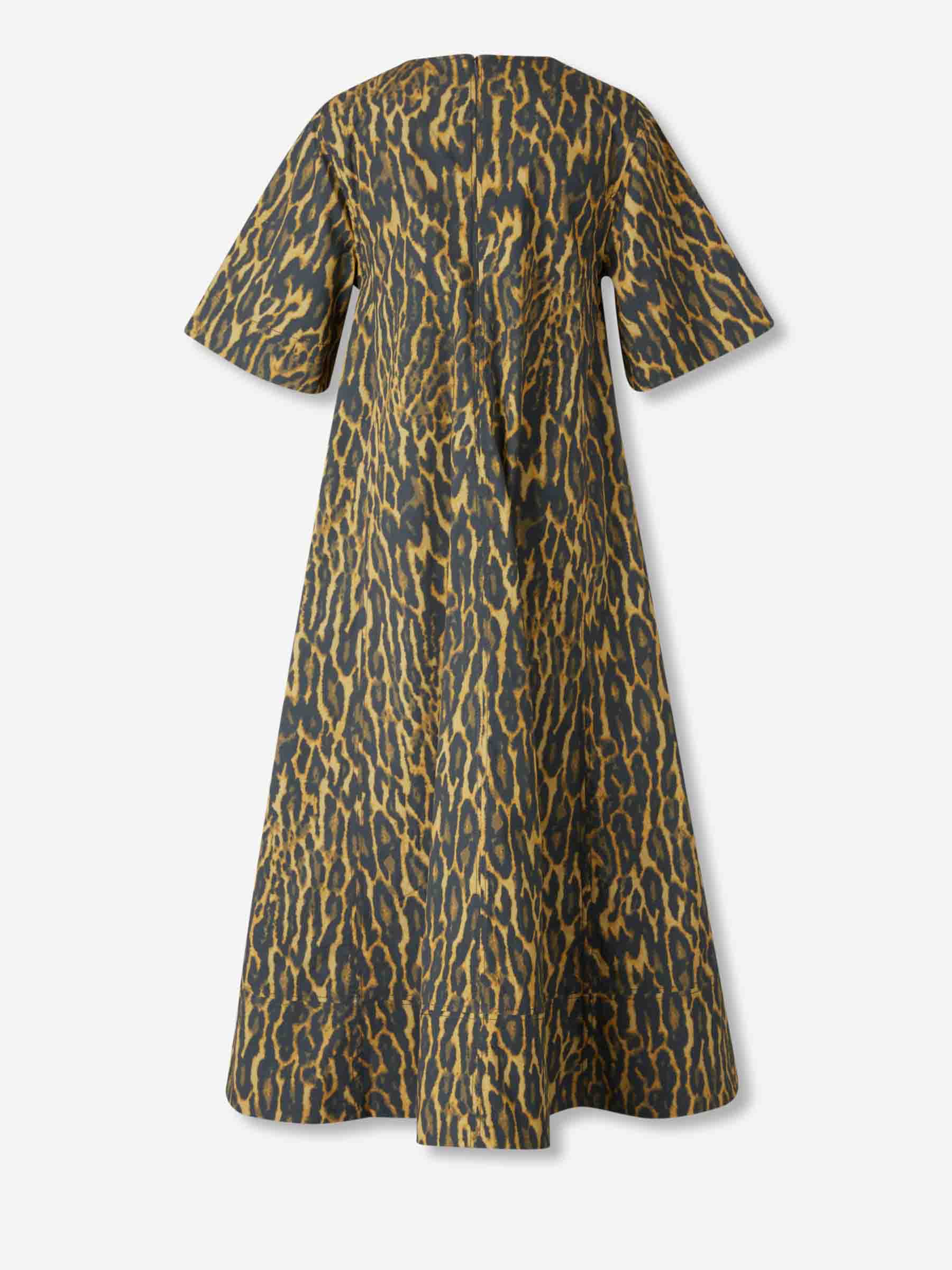 Ganni Mujer Barcelona Vestido Midi Leopardo color Leopardo sku 721-000760 00 - Foto 2