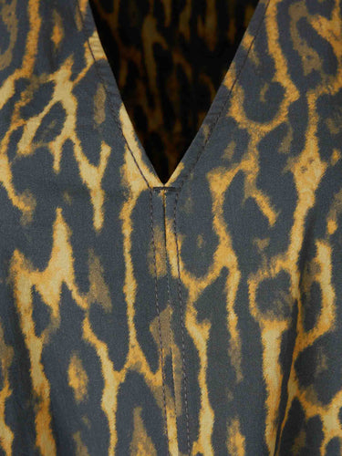 Ganni Mujer Barcelona Vestido Midi Leopardo color Leopardo sku 721-000760 00 - Foto 3