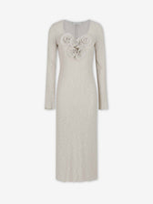 Magda Butrym Mujer Barcelona Vestido Midi Floral color Beige sku 721-000769 01 - Foto 1