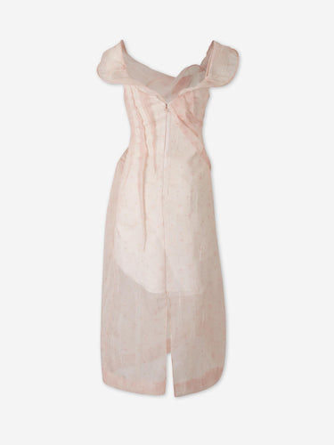 Victoria Beckham Mujer Barcelona Vestido Midi Drapeado color Rosa Palo sku 721-000774 01 - Foto 2