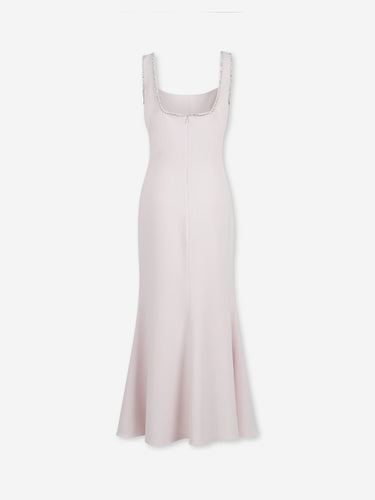 Costarellos Mujer Barcelona Vestido Maxi Pedreria color Rosa Palo sku 721-000783 01 - Foto 2
