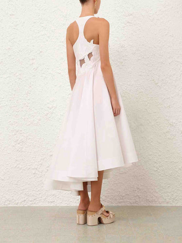 Zimmermann Mujer Barcelona Vestido Midi Luna color Marfil sku 721-000785 01 - Foto 3