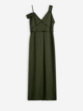 TOTEME Mujer Barcelona Vestido Midi Deshilachado color Verde Oscuro sku 721-000788 01 - Foto 1