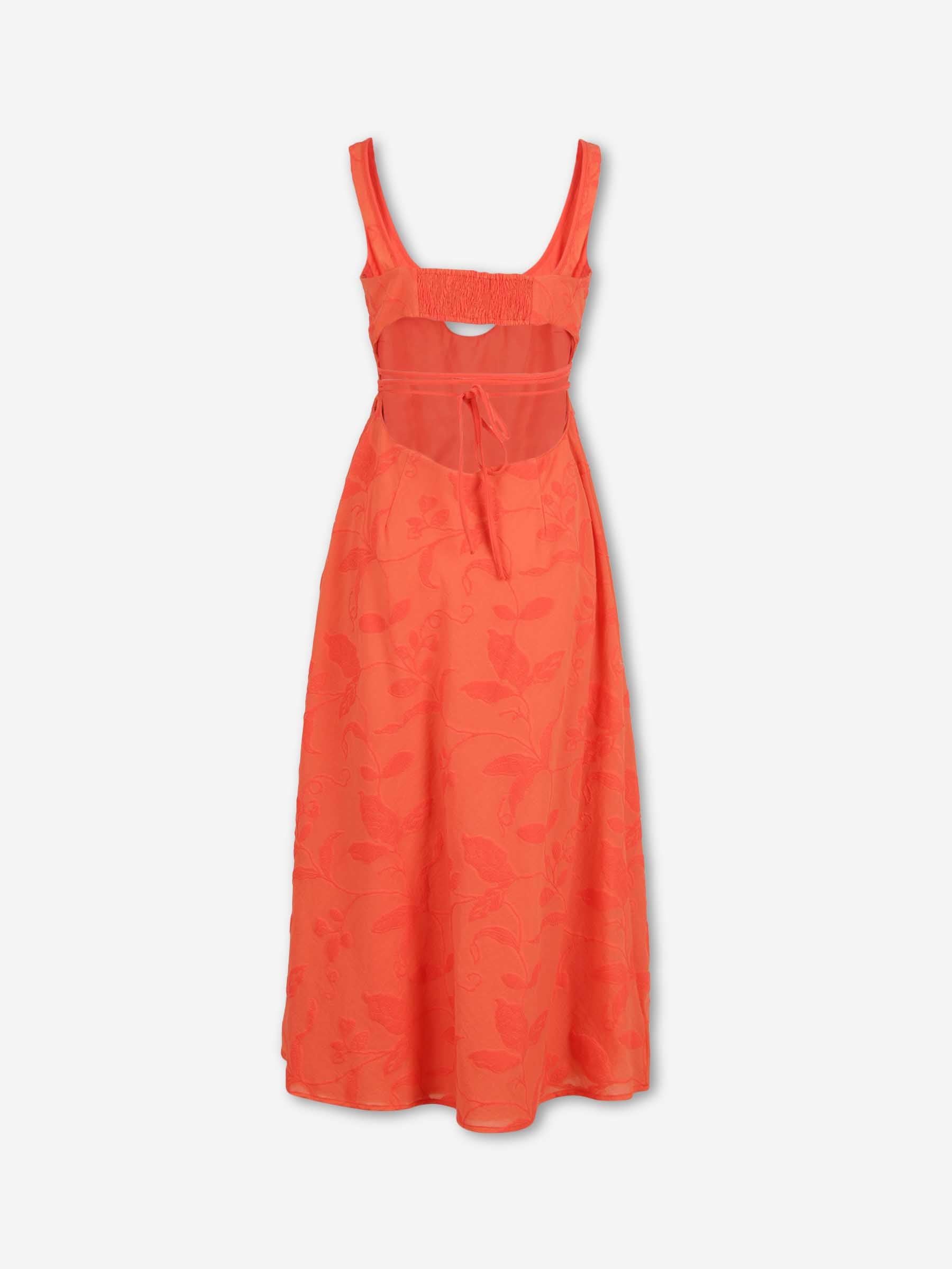 Simkhai Mujer Barcelona Vestido Midi Bordados color Naranja sku 721-000790 01 - Foto 2