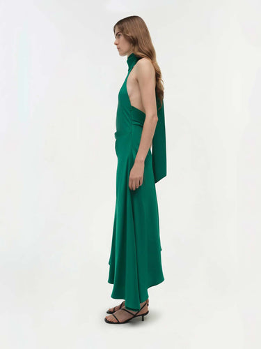 Simkhai Mujer Barcelona Vestido Midi Monica color Verde Jungla sku 721-000793 01 - Foto 3