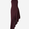 Alaïa Mujer Barcelona Vestido Asimétrico Volante color Berenjena sku 721-000797 01 - Foto 1