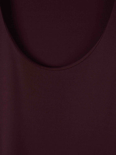 Alaïa Mujer Barcelona Vestido Asimétrico Volante color Berenjena sku 721-000797 01 - Foto 3