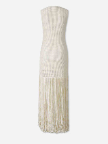 Alaïa Mujer Barcelona Vestido Punto Flecos color Negro sku 721-000798 01 - Foto 2
