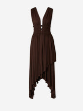 Alaïa Mujer Barcelona Vestido Deesse color Marrón sku 721-000799 01 - Foto 1