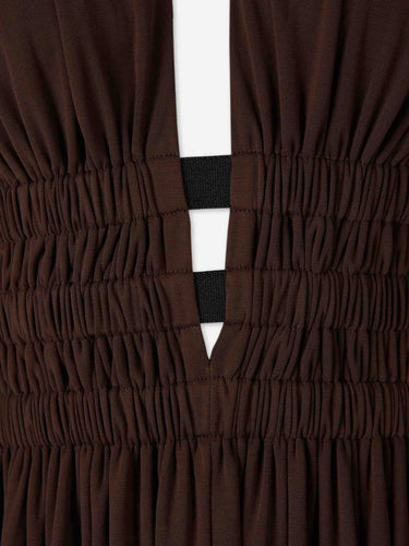 Alaïa Mujer Barcelona Vestido Deesse color Marrón sku 721-000799 01 - Foto 3