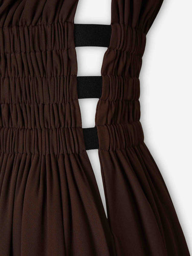 Alaïa Mujer Barcelona Vestido Deesse color Marrón sku 721-000799 01 - Foto 4